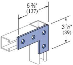 4 Hole Flat Corner Angle